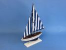 Wooden Nautical Sailer Model Sailboat Decoration 17""