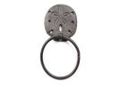 Cast Iron Decorative Sand Dollar Towel Holder 8""