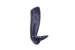 Rustic Dark Blue Cast Iron Whale Hook 6""