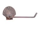 Rustic Copper Cast Iron Shell Toilet Paper Holder 10"