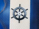Deluxe Class Wood and Chrome Decorative Pirate Ship Steering Wheel 12""