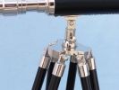 Floor Standing Chrome - Leather Harbor Master Telescope 30""