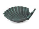 Seaworn Blue Cast Iron Shell With Starfish Decorative Bowl 6""