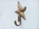 Antique Brass Starfish Hook 5""