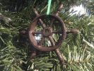 Cast Iron Ship Wheel Decorative Christmas Ornament 4""