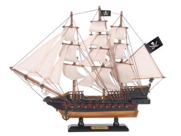 Wooden Calico Jack's The William White Sails Limited Model Pirate Ship 15""