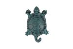 Seaworn Blue Cast Iron Turtle Key Hook 6""
