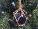 Blue Japanese Glass Ball Fishing Float Decoration Christmas Ornament 3""