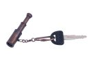 Antique Copper Spyglass Key Chain 5""