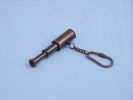 Antique Copper Spyglass Key Chain 5""
