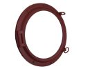 Dark Red Decorative Ship Porthole Window 24""
