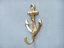 Gold Finish Anchor With Rope Hook 5""