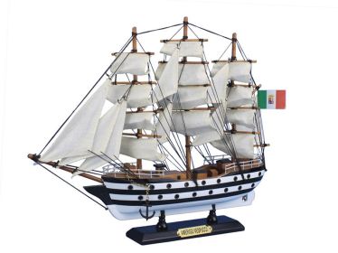 Wooden Amerigo Vespucci Tall Model Ship 15"