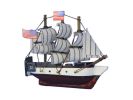 Wooden USS Constitution Tall Model Ship Magnet 4""