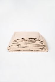 Omne Sleep 4-Piece Khaki Microplush and Bamboo Twin Hypoallergenic Sheet Set (Default: Default)