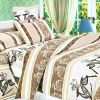 Blancho Bedding - [Beige Deer Totem] 100% Cotton 7PC Bed In A Bag (Queen Size)