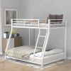 Metal Floor Bunk Bed, Twin over Full