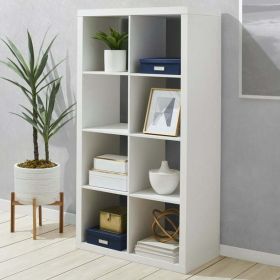 8-Cube Storage Organizer, White Texture (Color: White Texture)