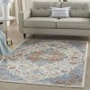 Elation Persian Ivory Grey 5'3" x 7'3" Area Rug,