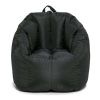 Joey Bean Bag Chair, Nylon Polyester, Kids and Teens, 2.5ft, Black