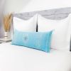 Moroccan Handwoven Cactus Silk Lumbar Pillow 14 x 36 Embroidered cushion