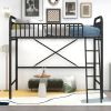 Twin Size Metal Loft Bed;  No Box Spring Needed