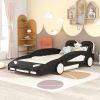 Twin Size Race Car-Shaped Platform Bed with Wheels