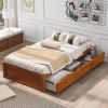 Twin Size Platform Storage Bed with 3 Drawers