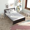 Full Size Wood Platform Bed Frame with Headboard