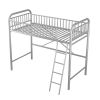 Twin Size Metal Loft Bed;  No Box Spring Needed