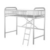Twin Size Metal Loft Bed;  No Box Spring Needed