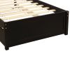 Twin size Platform Bed Wood Bed Frame with Trundle