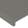 LED Headboard Dark Gray 39.4"x2"x30.7"/34.6" Fabric
