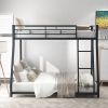 Metal Floor Bunk Bed, Twin over Full