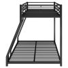 Metal Floor Bunk Bed, Twin over Full