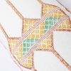 Moroccan Handwoven Cactus Silk Lumbar Pillow 14 x 36 Embroidered cushion