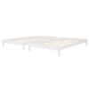 Solid Platform Bed Twin Size;  2 Twin Wood Bed Guest Bed Stackable Bed