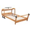 Twin Size Plane Shaped Platform Bed with Rotatable Propeller and Shelves