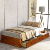 Twin Size Platform Storage Bed with 3 Drawers