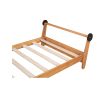 Twin Size Plane Shaped Platform Bed with Rotatable Propeller and Shelves