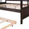 Full Size Daybed Wood Bed with Twin Size Trundle