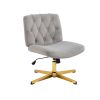 COOLMORE Home Office Desk Chair, Vanity Chair, Modern Adjustable Home Computer Executive Chair Swivel Task Chair for Small Space, Living Room, Make-up