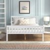Full Size Wood Platform Bed with Headboard