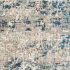 Madison Kebo Vintage Abstract Area Rug, Grey/Blue, 5'3" x 7'6"