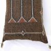 Moroccan Handwoven Cactus Silk Lumbar Pillow 14 x 36 Embroidered cushion