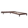 Solid Platform Bed Twin Size;  2 Twin Wood Bed Guest Bed Stackable Bed