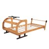 Twin Size Plane Shaped Platform Bed with Rotatable Propeller and Shelves