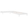 Solid Platform Bed Twin Size;  2 Twin Wood Bed Guest Bed Stackable Bed