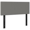LED Headboard Dark Gray 39.4"x2"x30.7"/34.6" Fabric