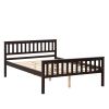 Full Size Wood Platform Bed with Headboard